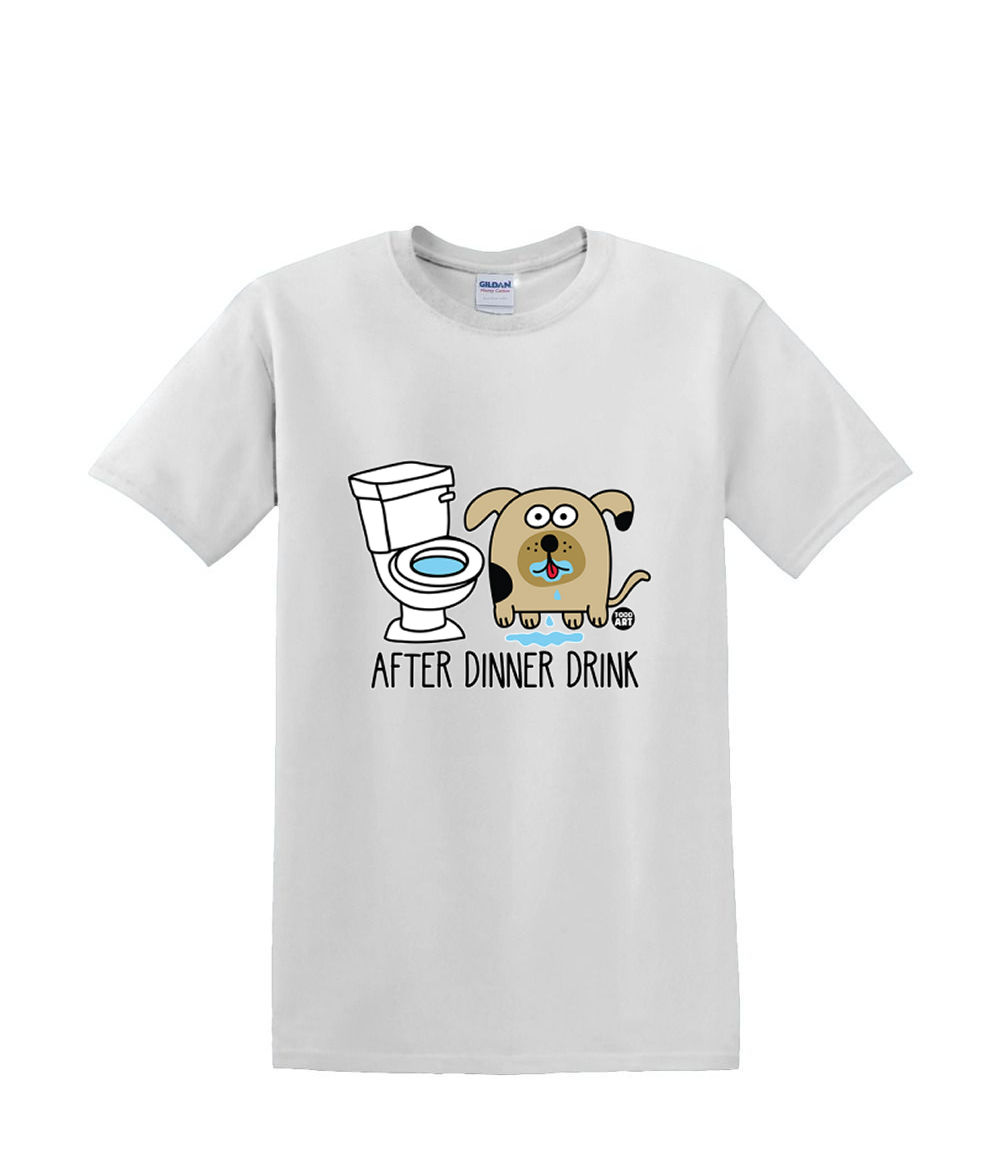 Camiseta S a 2xl 3xl - DESPUÉS DNNER DRINK perro - comida diversión humor adulto - Imagen 43 de 72