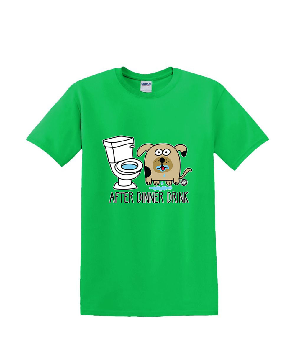 Camiseta S a 2xl 3xl - DESPUÉS DNNER DRINK perro - comida diversión humor adulto - Imagen 19 de 72