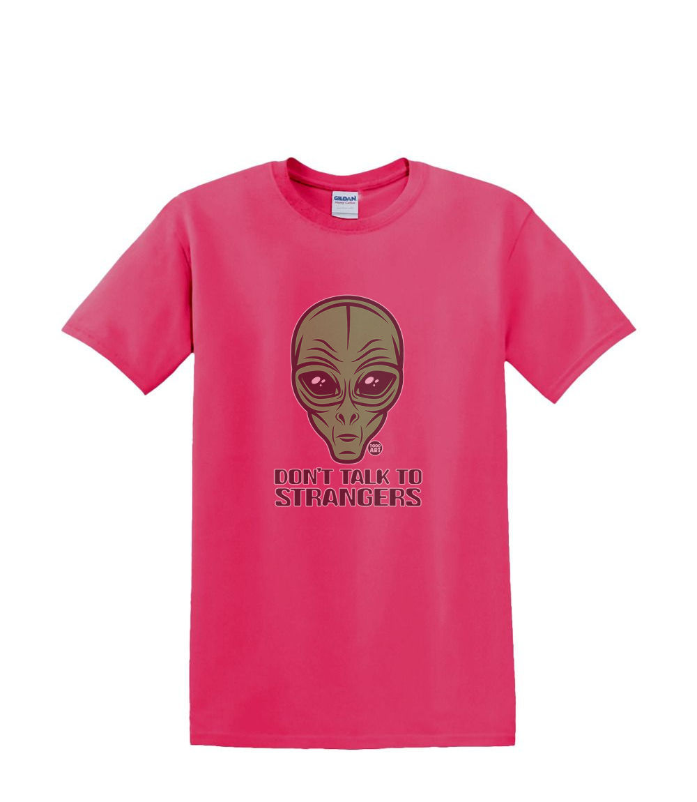 T-Shirt S to 2XL 3XL -DON'T Talk to STRANGERS - Alien UFO 420 Weed pOT Fun Adult - Picture 64 of 72