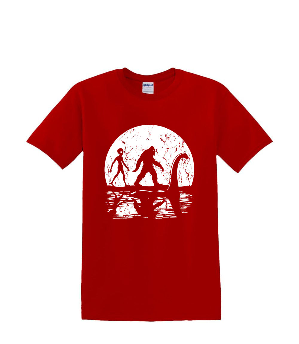 T-Shirt S to 2XL 3XL -BIGFOOT Unicorn Nessy UFO Alien MOON Adult - Picture 26 of 54