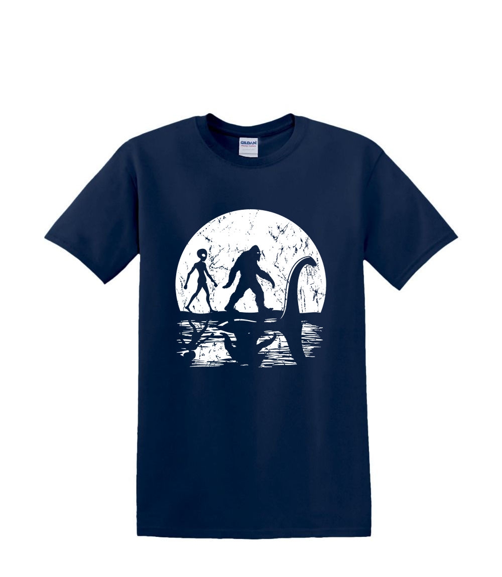 T-Shirt S to 2XL 3XL -BIGFOOT Unicorn Nessy UFO Alien MOON Adult - Picture 37 of 54