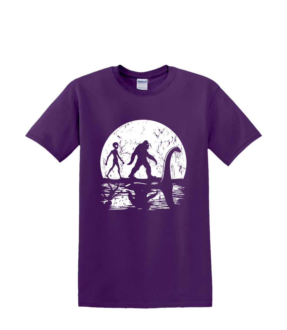 T-Shirt S to 2XL 3XL -BIGFOOT Unicorn Nessy UFO Alien MOON Adult - Picture 22 of 54