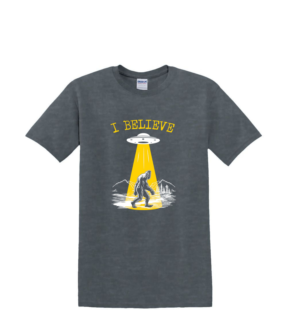 T-Shirt S to 2XL 3XL -I Believe BIGFOOT Unicorn UFO Adult - Picture 34 of 54