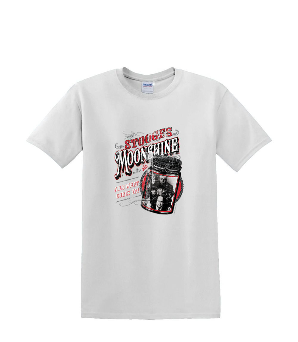 T-Shirt S bis 2XL 3XL - THREE STOOGES MOONSHINE - Fun Humor Larry Curly Moe Erwachsene - Bild 43 von 72