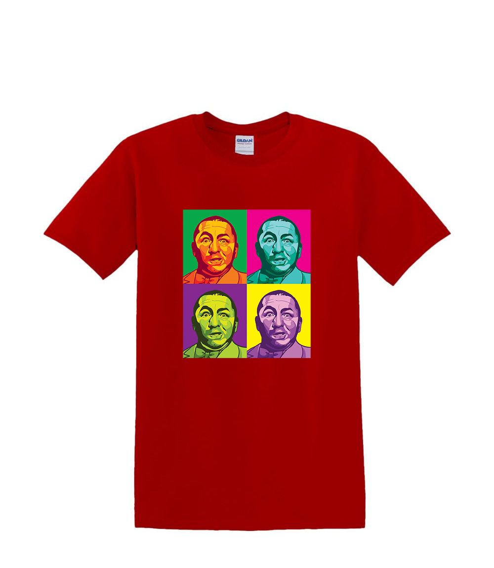 T-Shirt dalla S alla 2XL 3XL - Ricci Quadrati TRE TIRAPIEDI - Umorismo Divertente Larry Moe Adulto - Foto 42 di 72