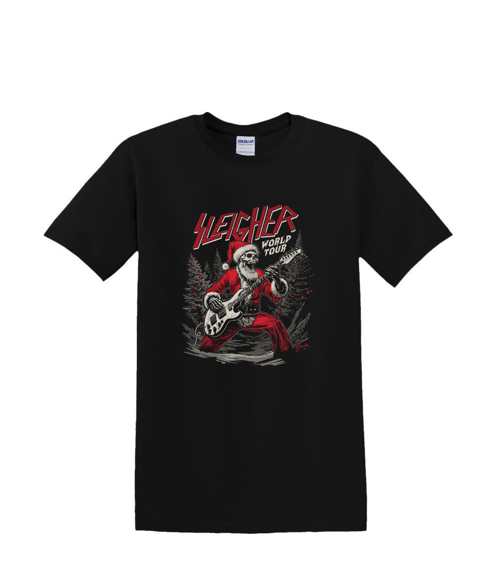 T-Shirt S bis 2XL 3XL - SCHLITTEN WEIHNACHTEN - ROCK SANTA SKULL URLAUB LUSTIG Erwachsene - Bild 17 von 54