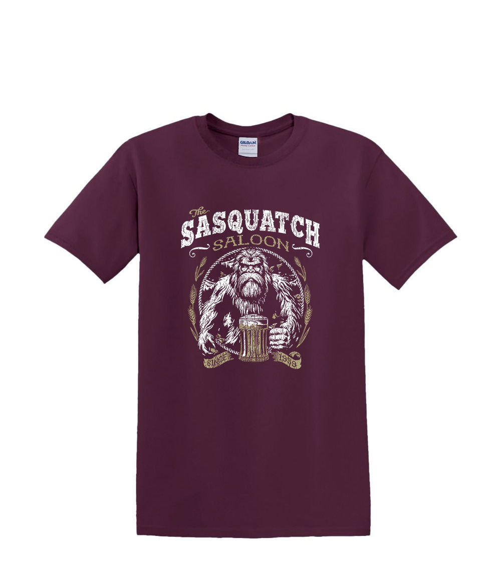 T-Shirt S to 2XL 3XL - SASQUATCH SALOON - BIGFOOT SASQUATCH FUNNY Adult - Picture 45 of 54