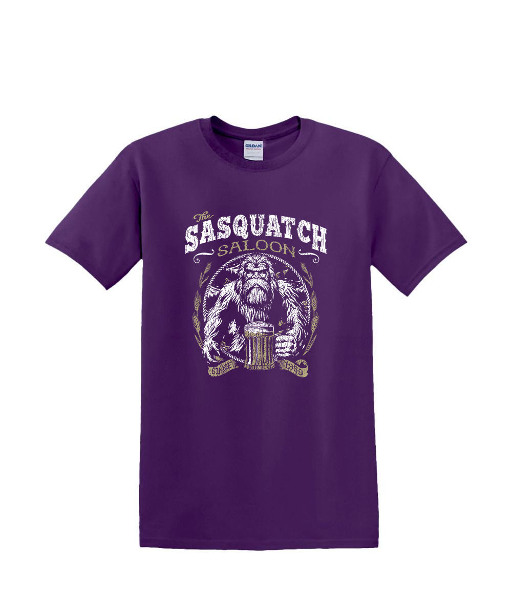 T-Shirt S to 2XL 3XL - SASQUATCH SALOON - BIGFOOT SASQUATCH FUNNY Adult - Picture 21 of 54