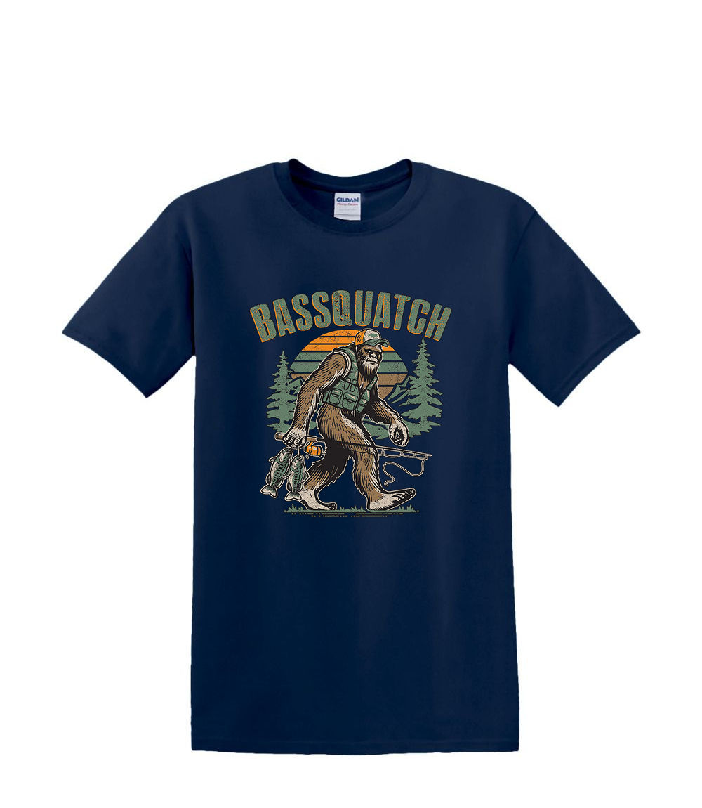 Camiseta S a 2XL 3XL - BASSQUATCH - BIGFOOT SASQUATCH DIVERTIDO Adulto - Imagen 41 de 54