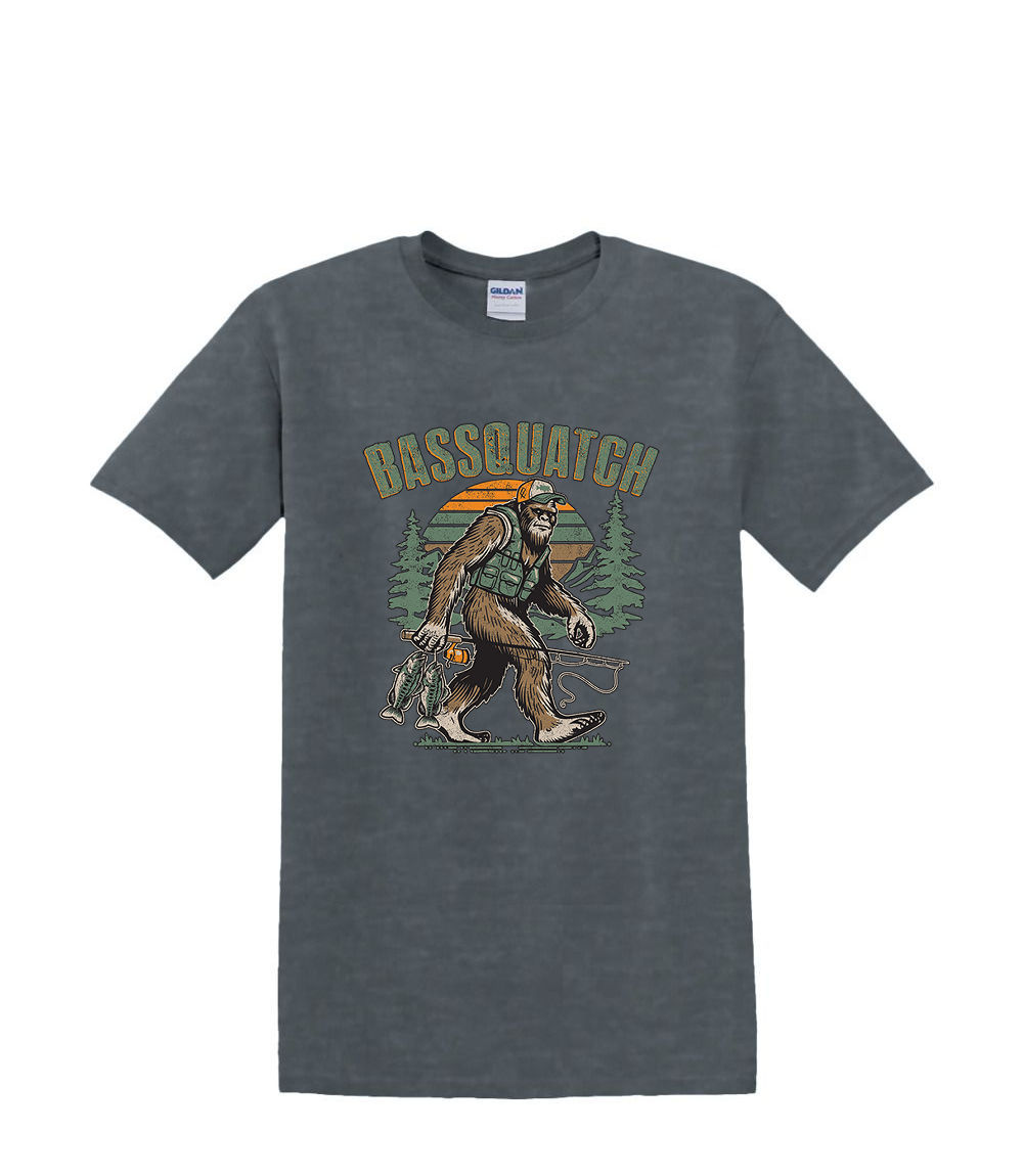 Camiseta S a 2XL 3XL - BASSQUATCH - BIGFOOT SASQUATCH DIVERTIDO Adulto - Imagen 32 de 54