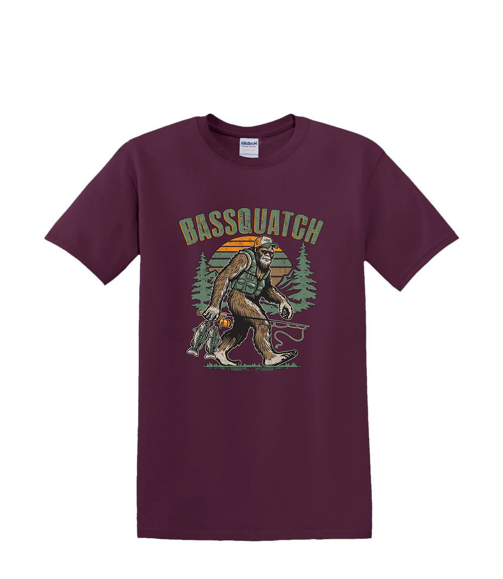 Camiseta S a 2XL 3XL - BASSQUATCH - BIGFOOT SASQUATCH DIVERTIDO Adulto - Imagen 43 de 54
