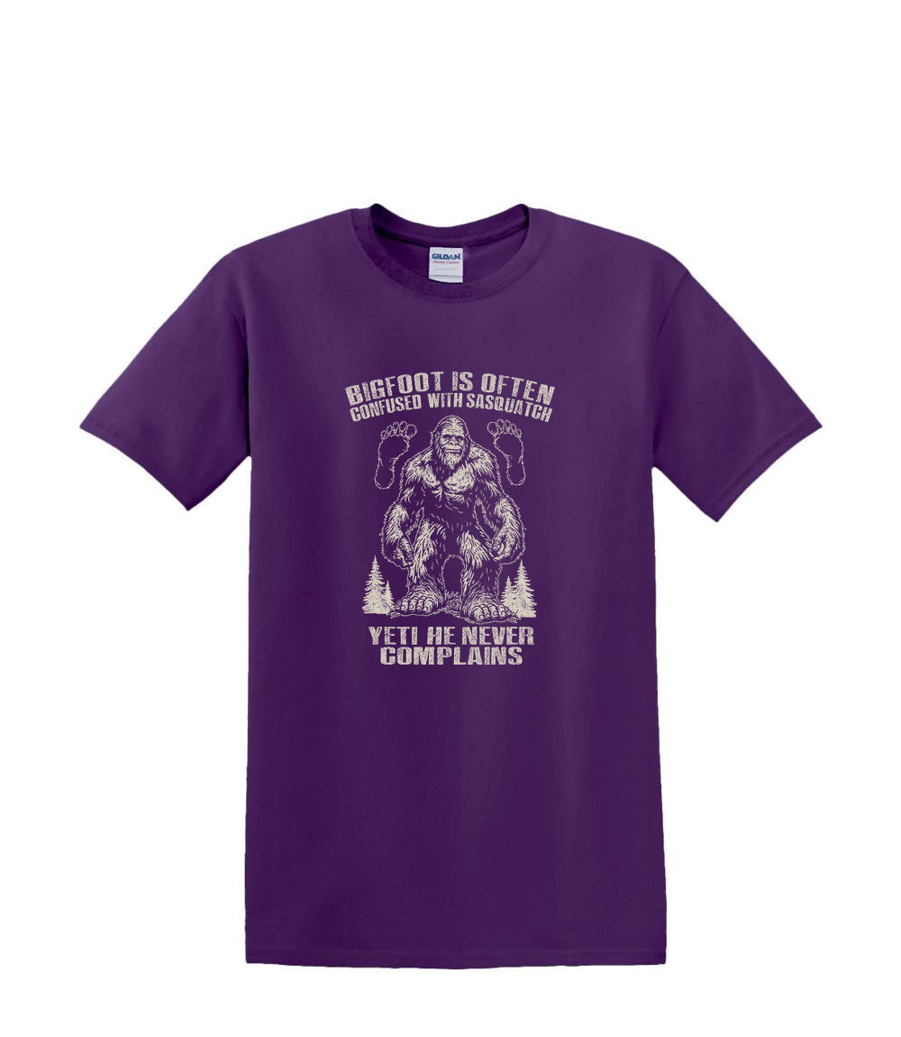 T-Shirt S to 2XL 3XL - BIGFOOT NEVER COMPLAINS - BIGFOOT SASQUATCH FUNNY Adult - Picture 23 of 54