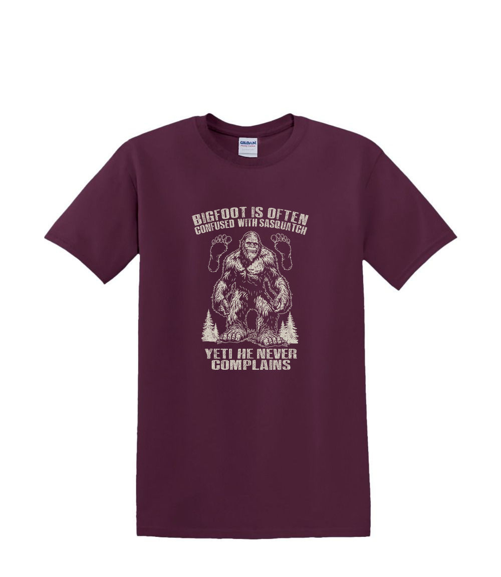 T-Shirt S to 2XL 3XL - BIGFOOT NEVER COMPLAINS - BIGFOOT SASQUATCH FUNNY Adult - Picture 43 of 54