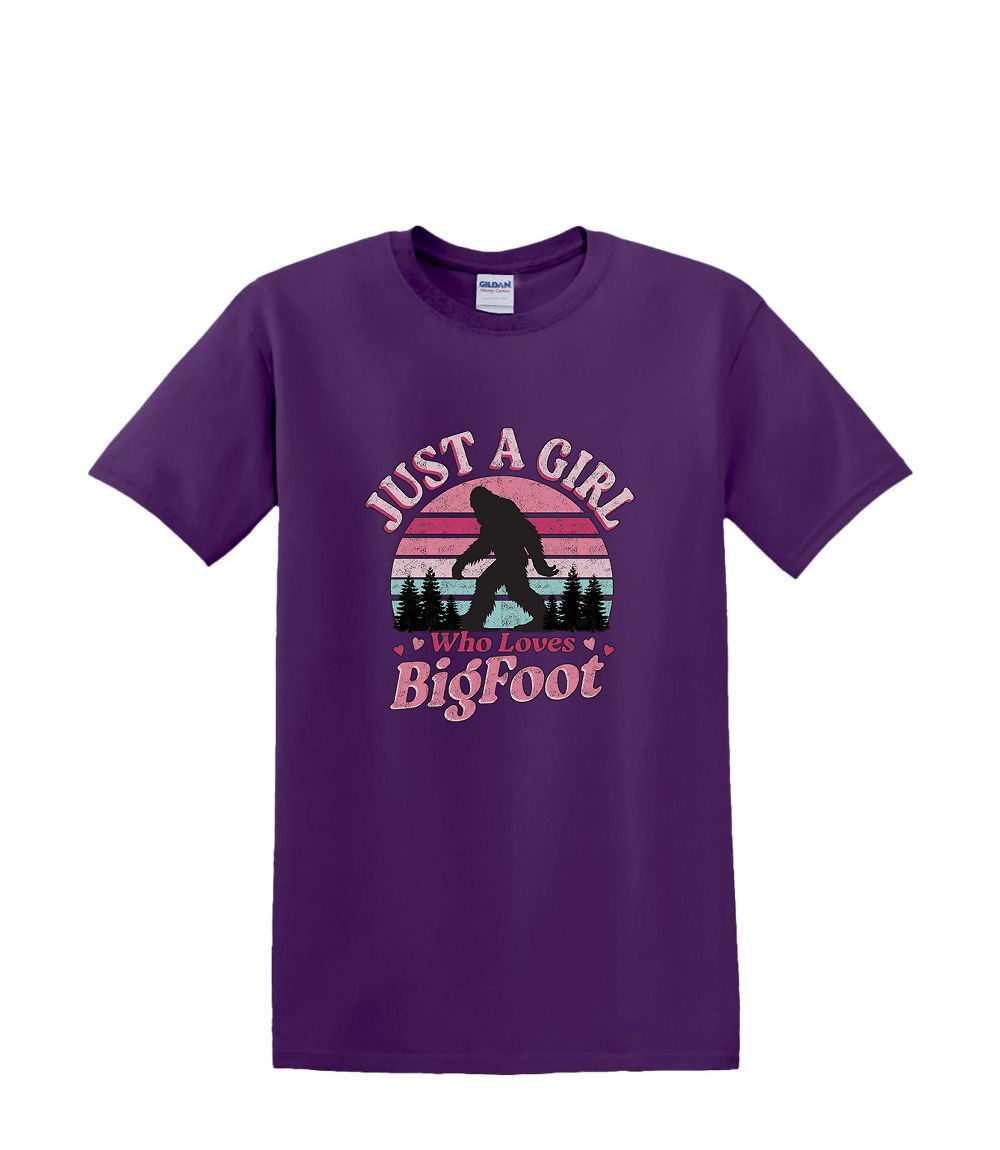 S bis 2XL 3XL - Just a girl who loves bigfoot SASQUATCH BIGFOOT Fun Humor Erwachsene - Bild 29 von 72