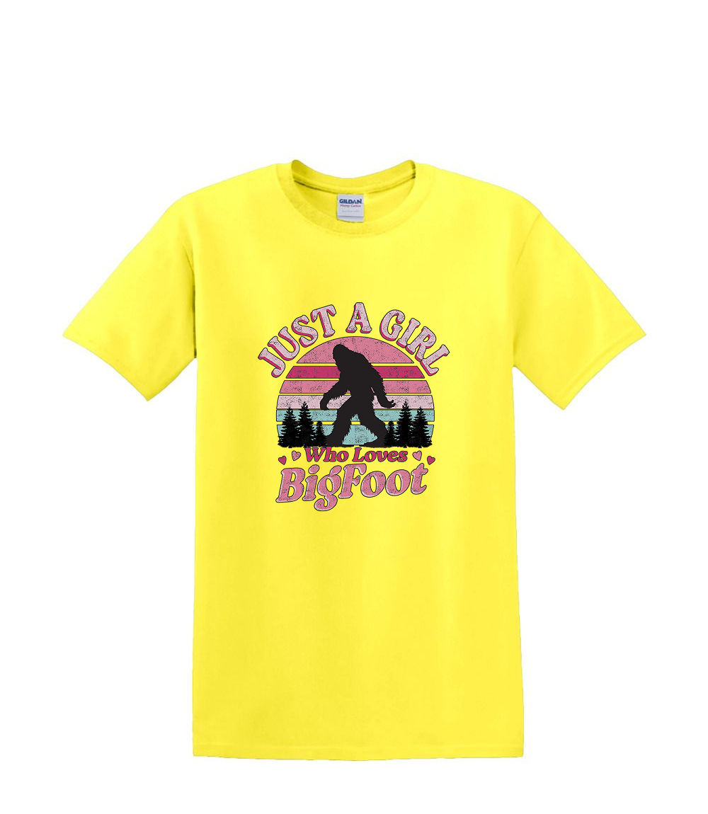 S bis 2XL 3XL - Just a girl who loves bigfoot SASQUATCH BIGFOOT Fun Humor Erwachsene - Bild 54 von 72