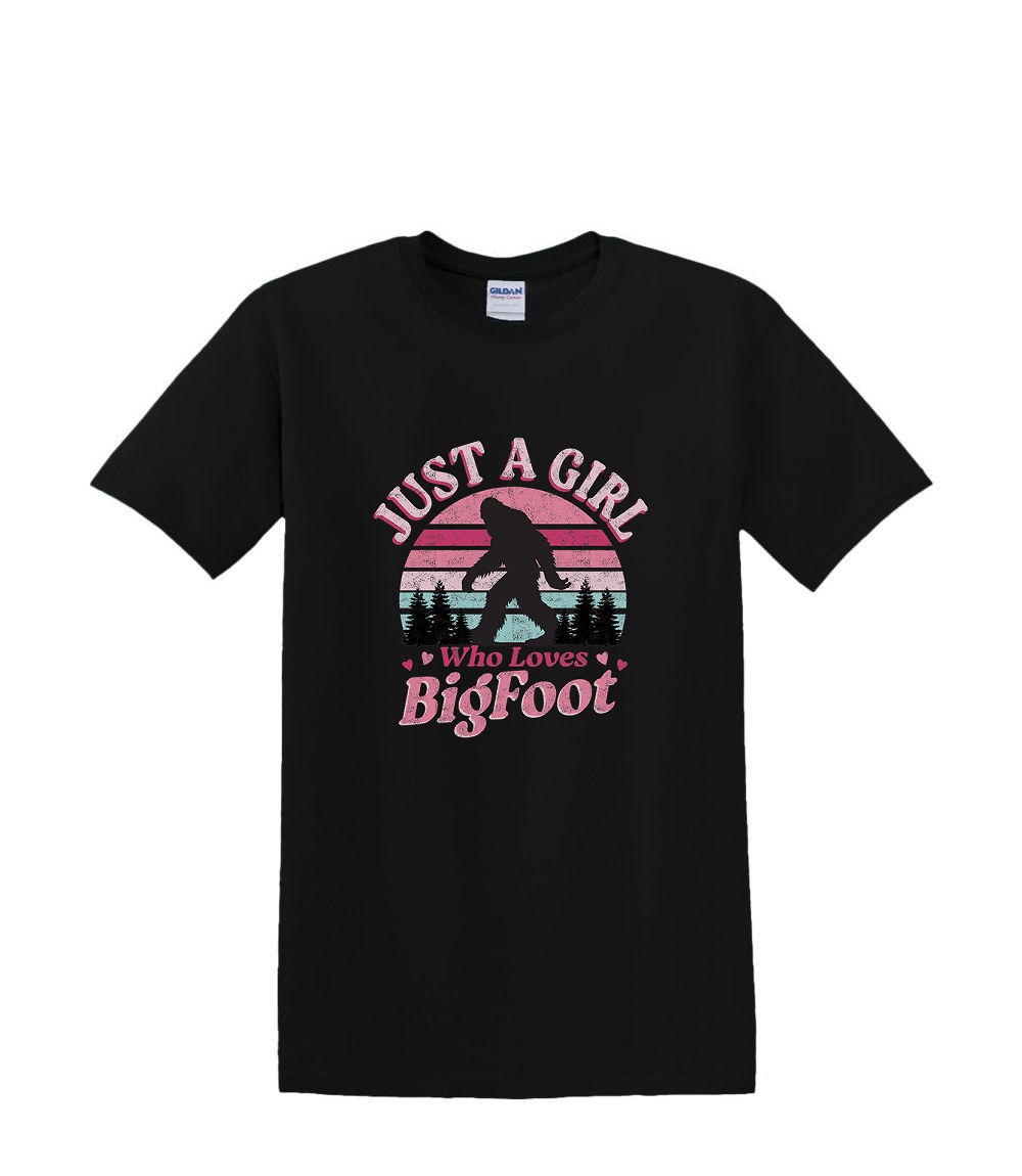 S bis 2XL 3XL - Just a girl who loves bigfoot SASQUATCH BIGFOOT Fun Humor Erwachsene - Bild 14 von 72