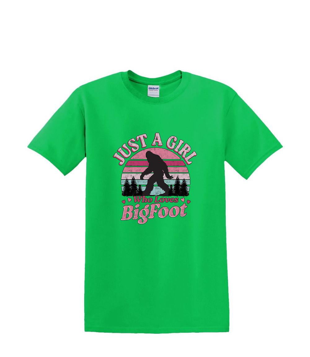 S bis 2XL 3XL - Just a girl who loves bigfoot SASQUATCH BIGFOOT Fun Humor Erwachsene - Bild 19 von 72
