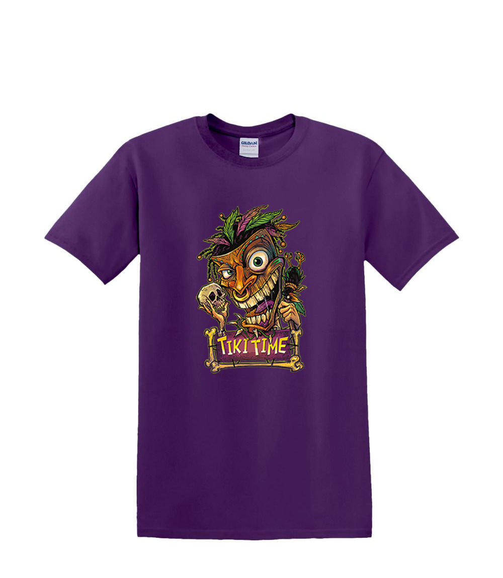 T-Shirt S to 2xl 3xl - TIKI TIME mask tropical resort party fun humor adult - Picture 29 of 72