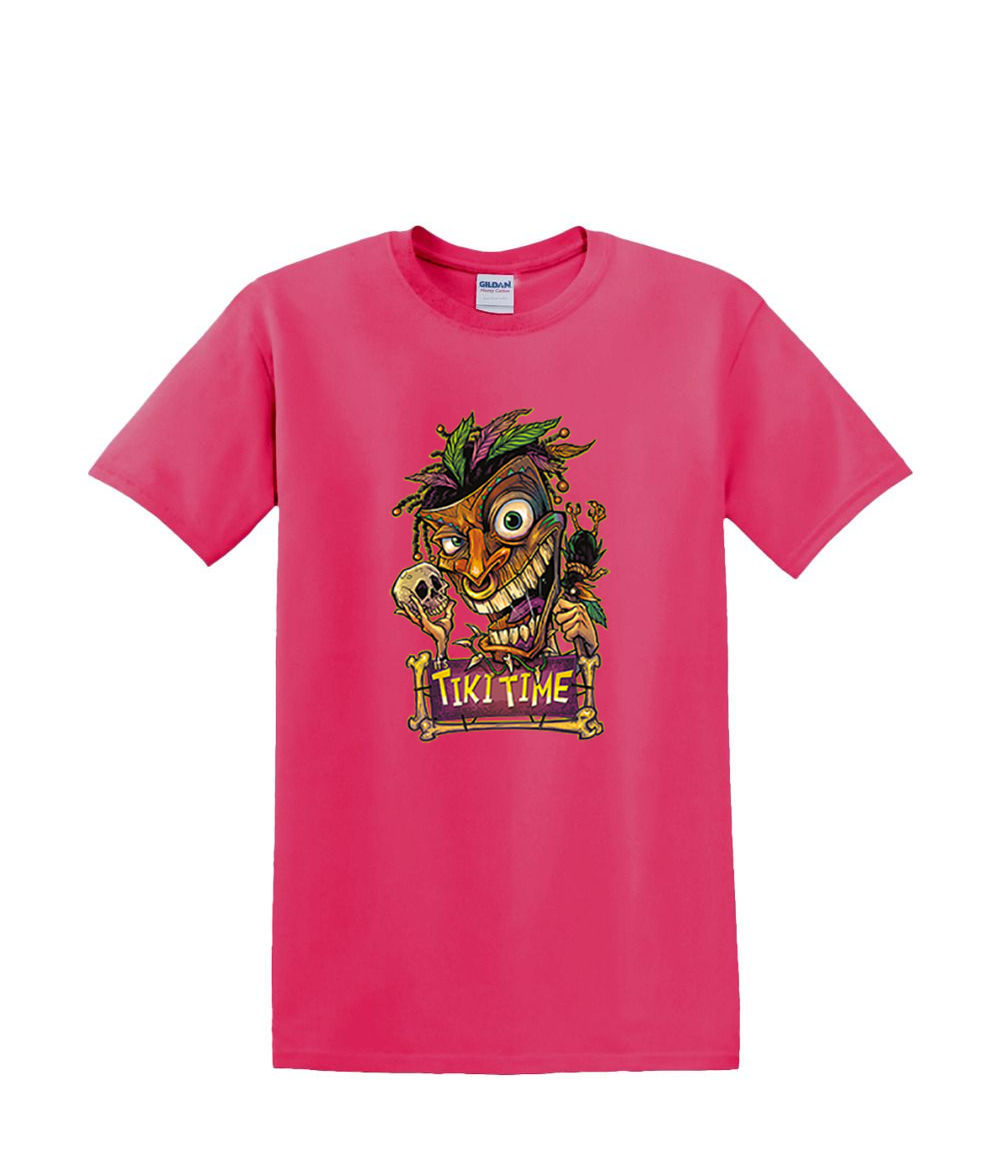 T-Shirt S to 2xl 3xl - TIKI TIME mask tropical resort party fun humor adult - Picture 66 of 72