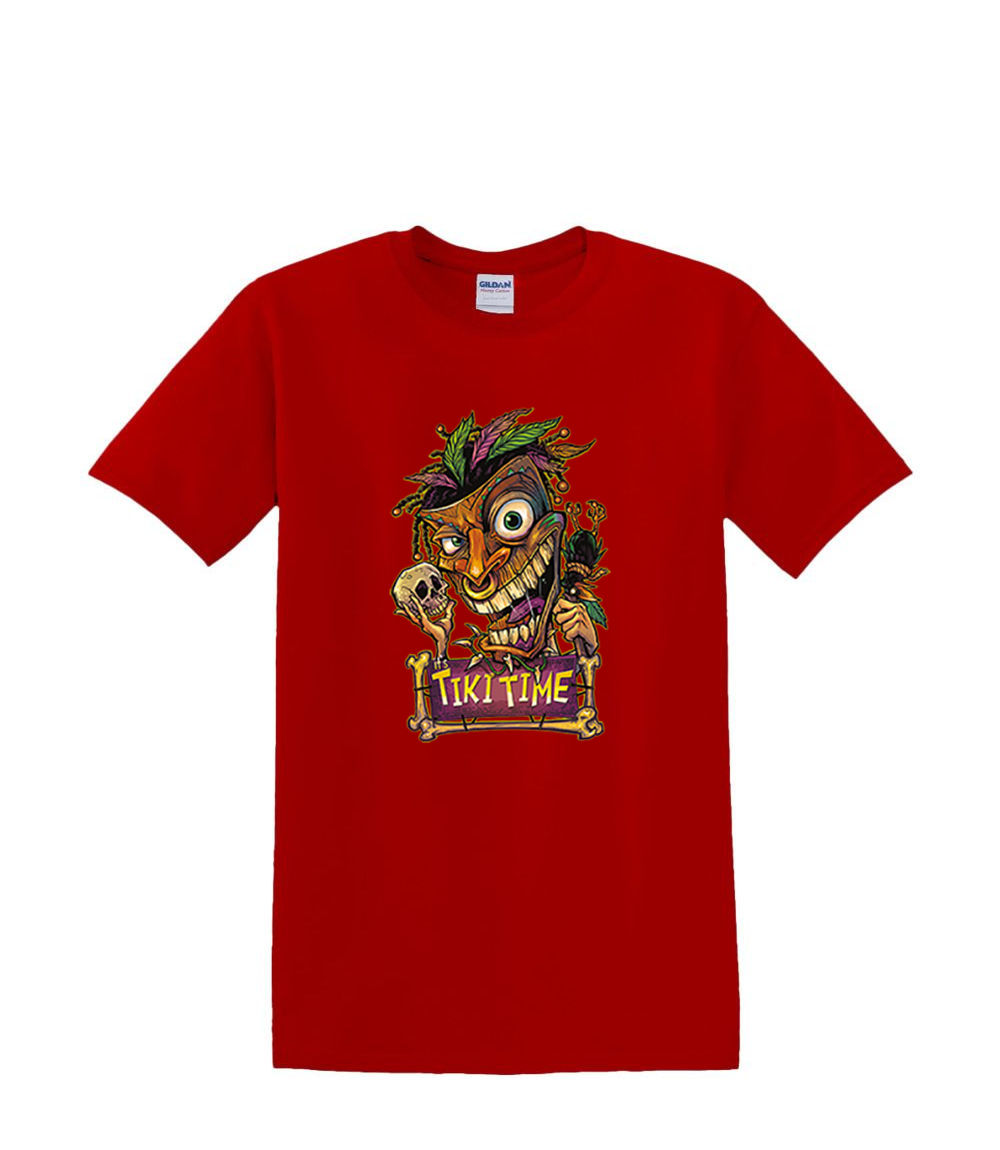T-Shirt S to 2xl 3xl - TIKI TIME mask tropical resort party fun humor adult - Picture 38 of 72