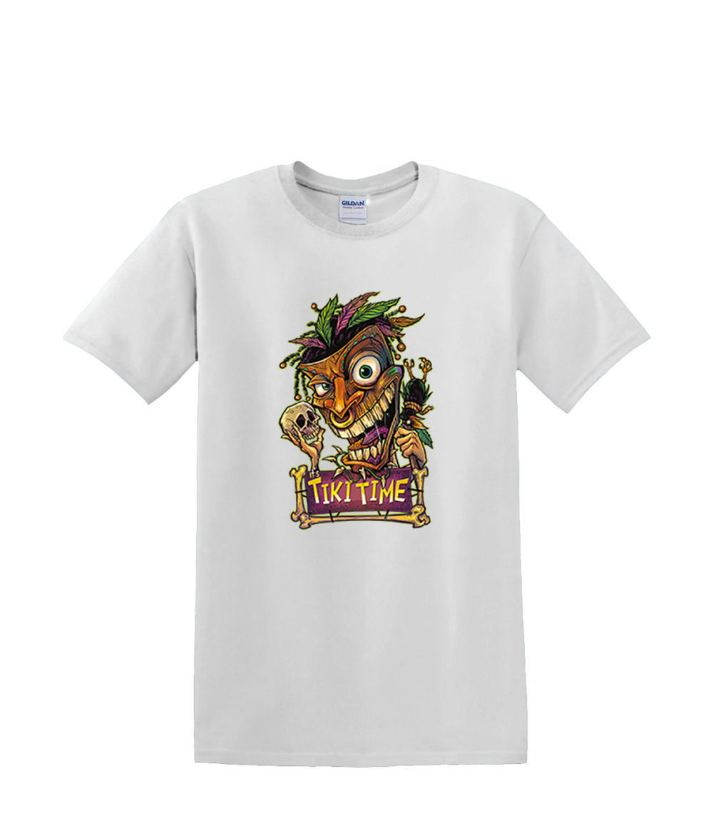T-Shirt S to 2xl 3xl - TIKI TIME mask tropical resort party fun humor adult - Picture 46 of 72