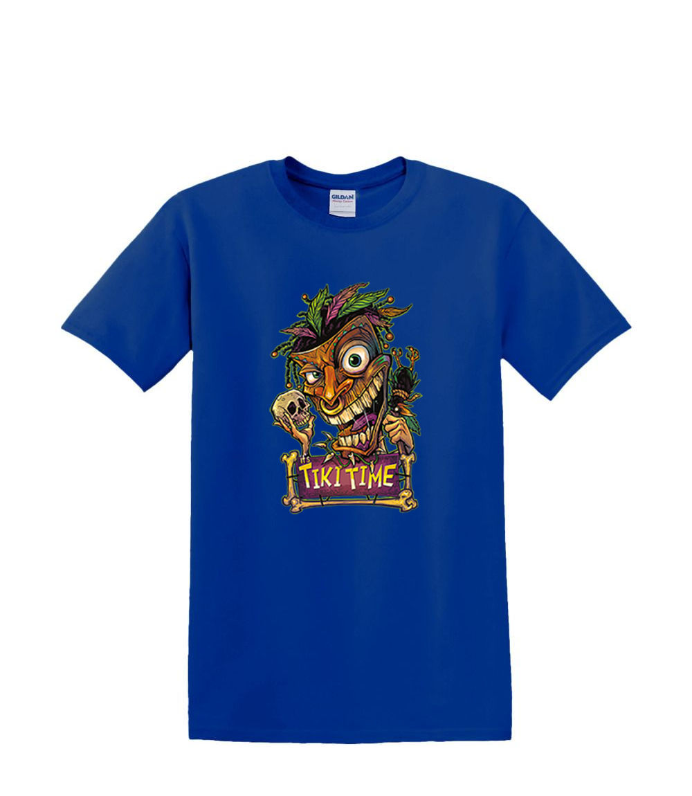 T-Shirt S to 2xl 3xl - TIKI TIME mask tropical resort party fun humor adult - Picture 34 of 72