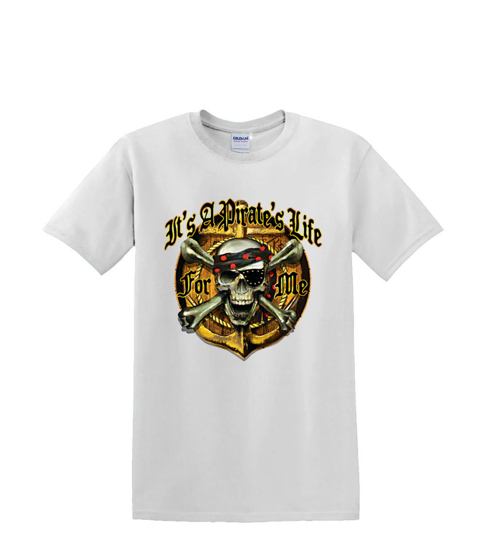t-Shirt S to 2xl 3xl - PIRATE LIFE for me skull sailing fun humor adult - Picture 45 of 72