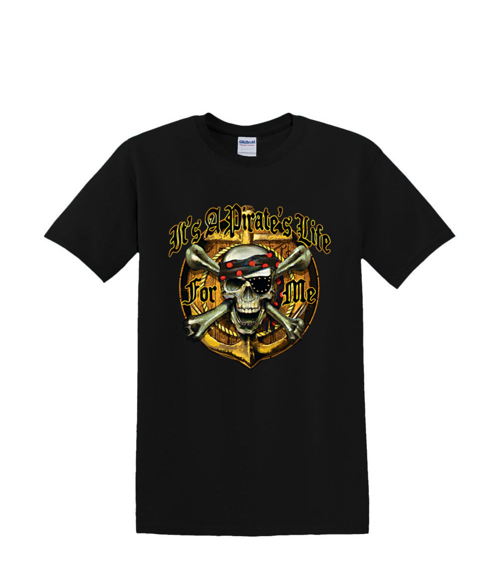 t-Shirt S to 2xl 3xl - PIRATE LIFE for me skull sailing fun humor adult - Picture 15 of 72