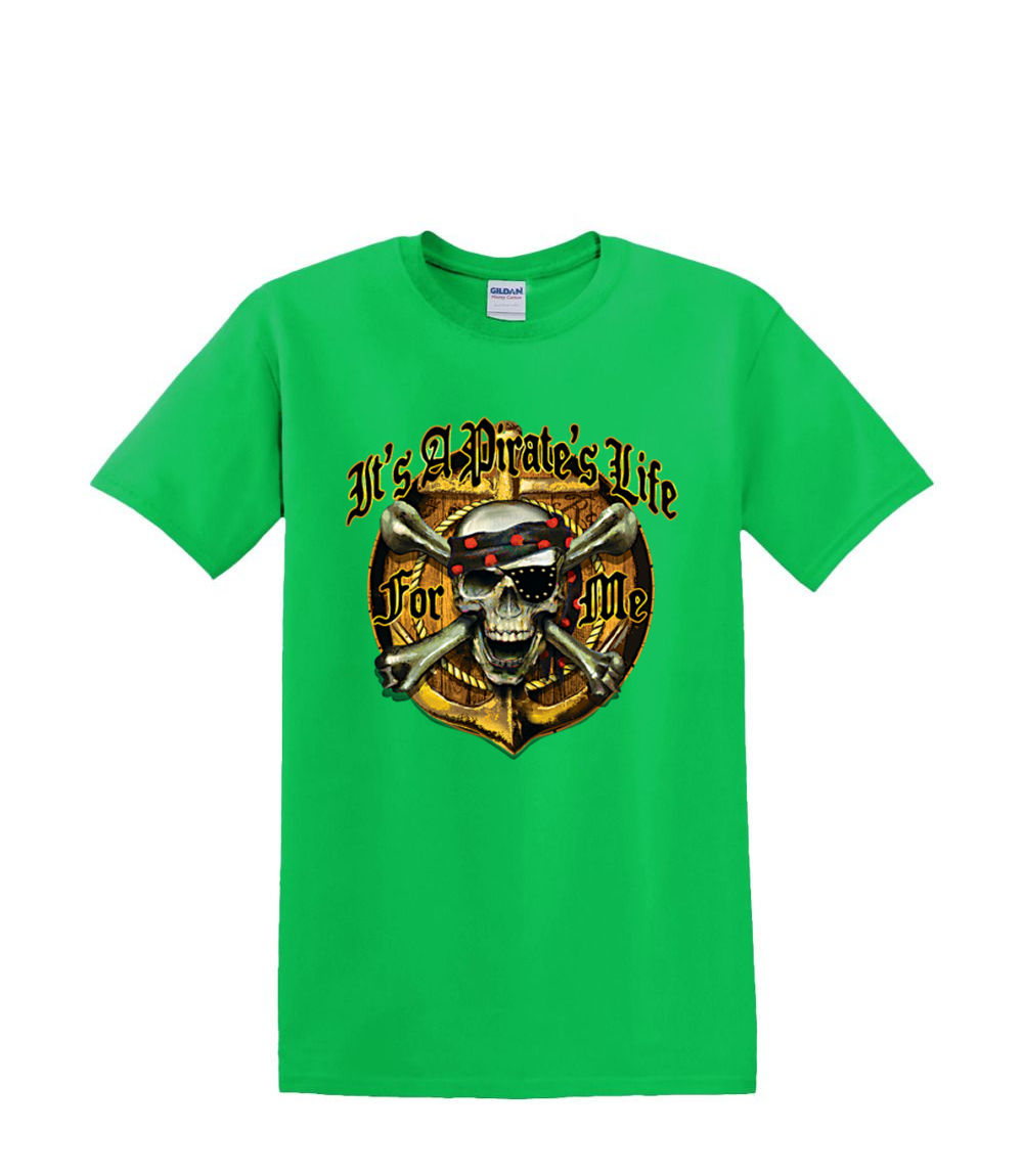 t-Shirt S to 2xl 3xl - PIRATE LIFE for me skull sailing fun humor adult - Picture 21 of 72