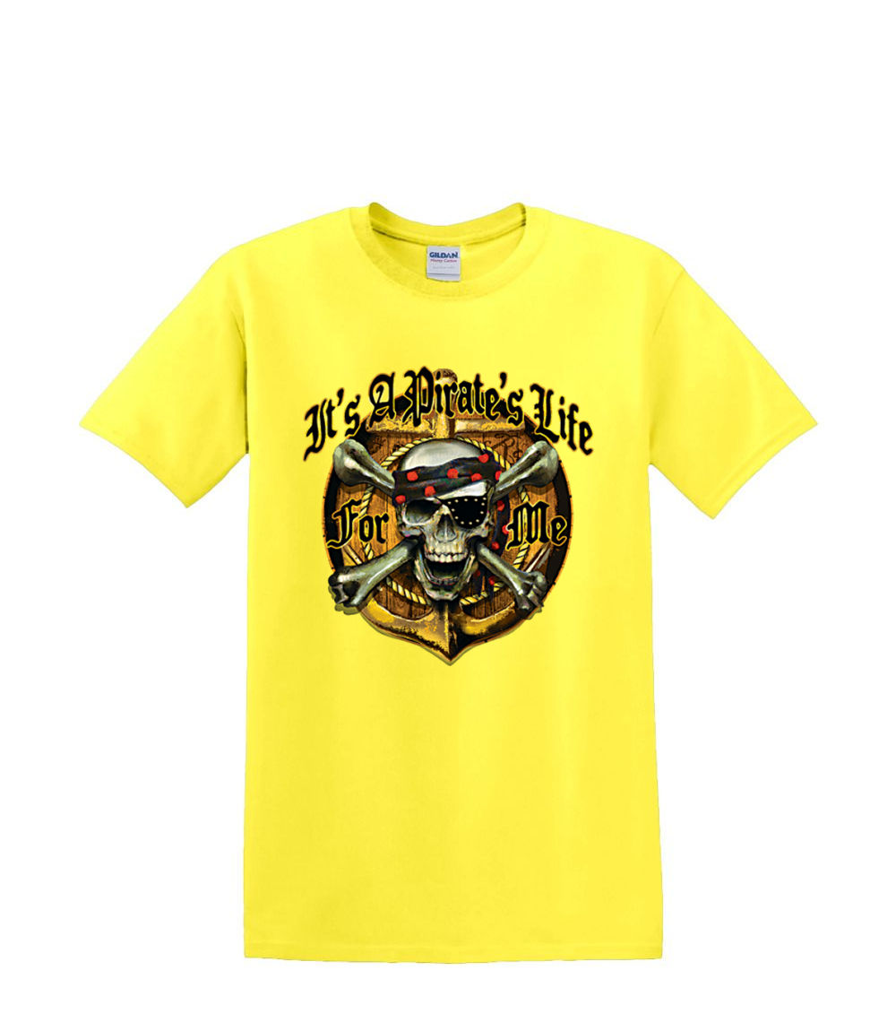 t-Shirt S to 2xl 3xl - PIRATE LIFE for me skull sailing fun humor adult - Picture 51 of 72