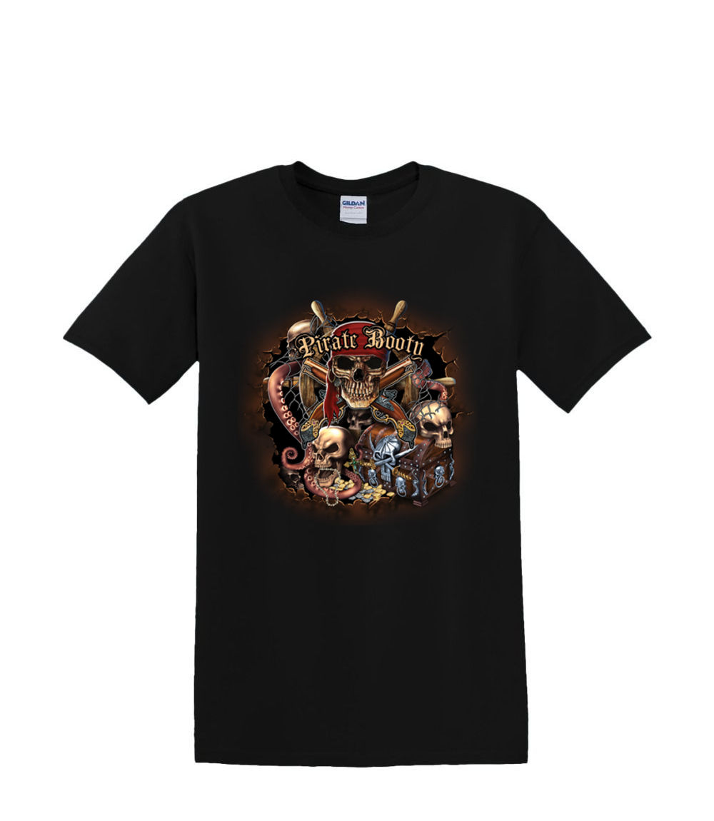 T-Shirt S to 2XL 3XL PIRATE BOOTY skull pirate nautical sailing humor fun adult - Picture 15 of 71
