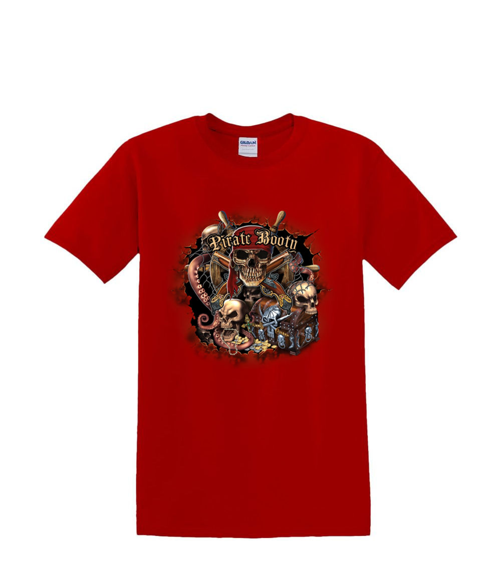 T-Shirt S to 2XL 3XL PIRATE BOOTY skull pirate nautical sailing humor fun adult - Picture 40 of 71