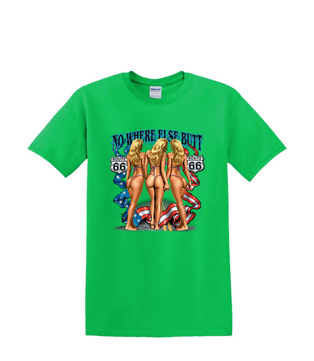Camiseta S a 2xl 3xl - NOWHERE Route 66 Sexy Pinup Bikini Coches Hotrod - Imagen 24 de 72