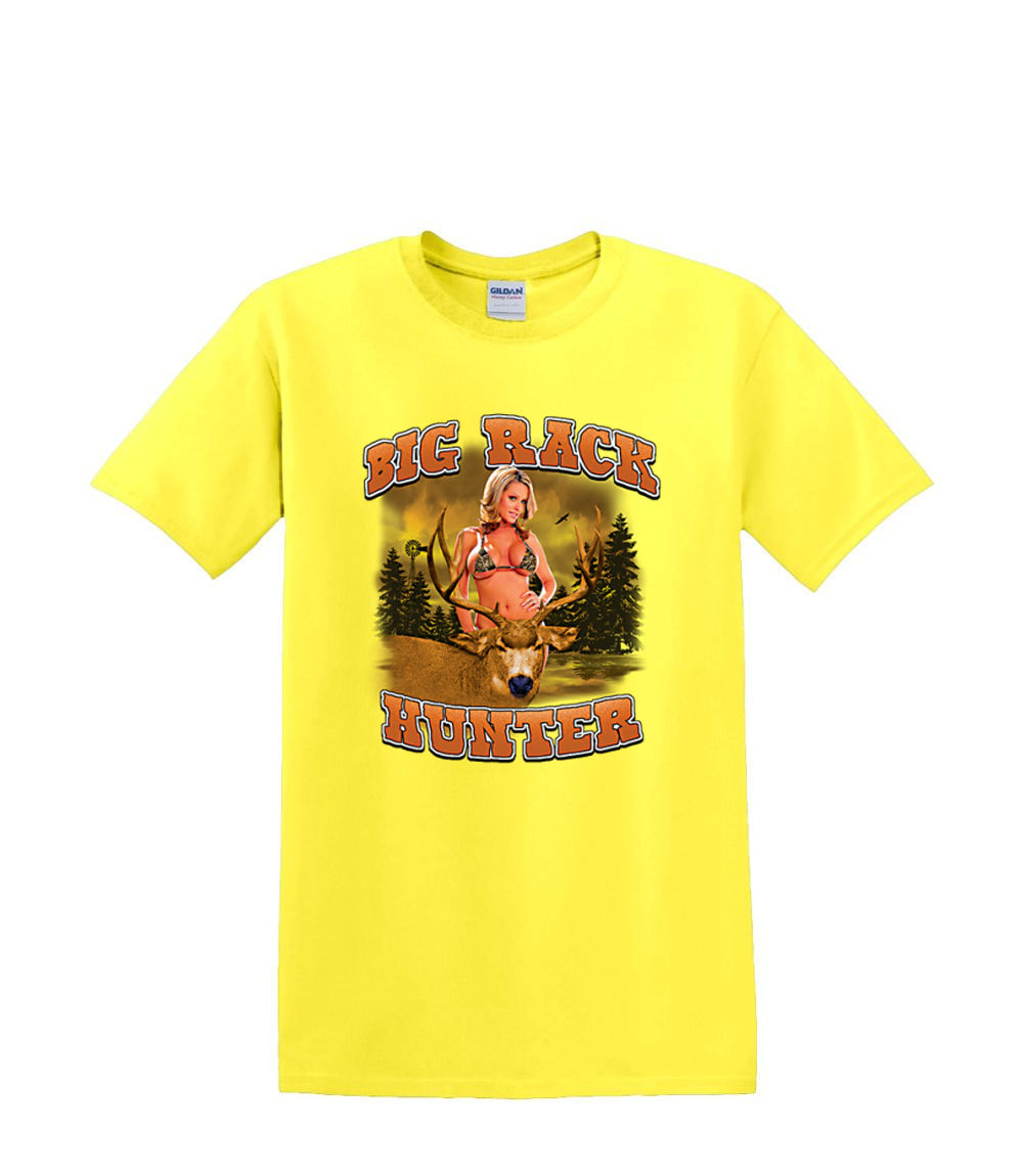 t-Shirt S to 2xl 3xl - BIG RACK HUNTER pinup bikini dear elk hunting fun - Picture 54 of 72