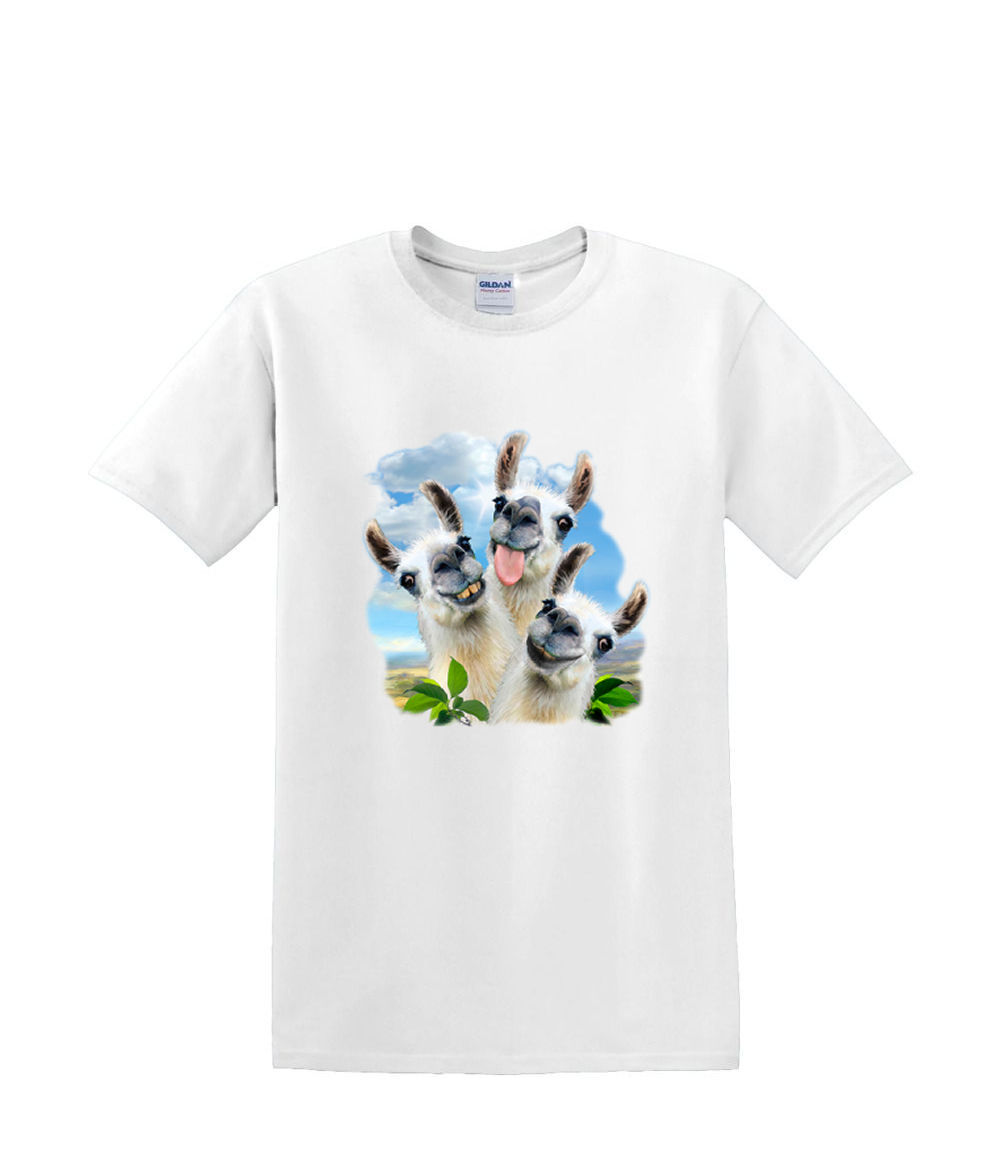T-shirt small to 3xL – LLAMA SELFIE funny animal – adult humor