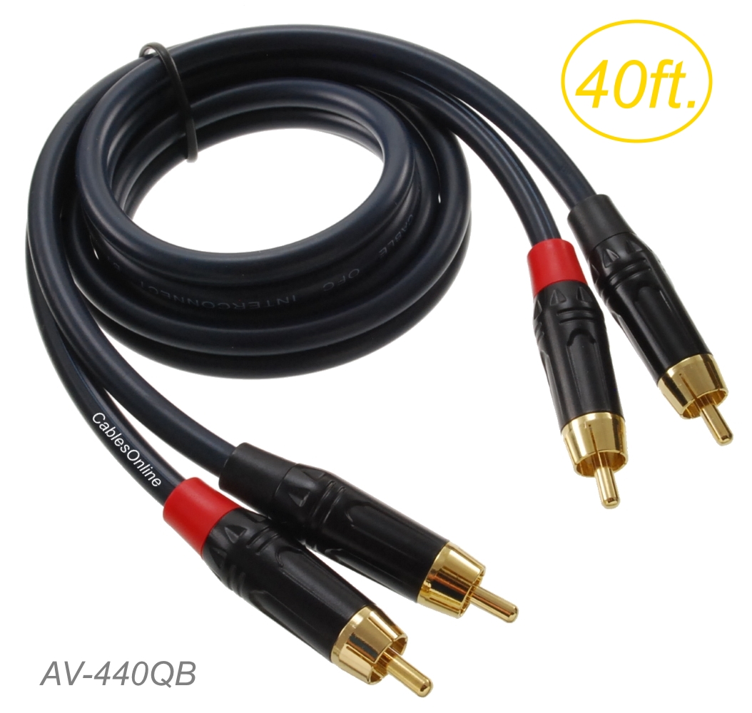 【ga-ho】RCA 70's 7025 2本 Hosa Dual RCA to Dual Right-Angle RCA Cable with Ground Wire