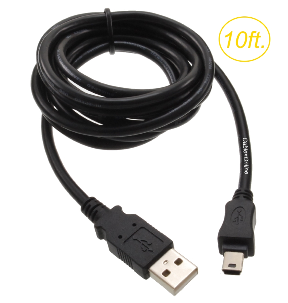 USB 2.0 Type-A Male to Mini-B 5-Pin Male Shielded USB Cable | eBay