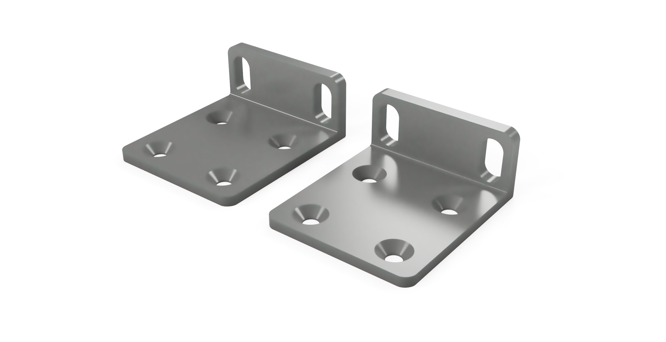Rack Mount Ears - Ubiquiti Switches & Dream Machine UDM – With Screws (Silver) - Picture 2 of 2