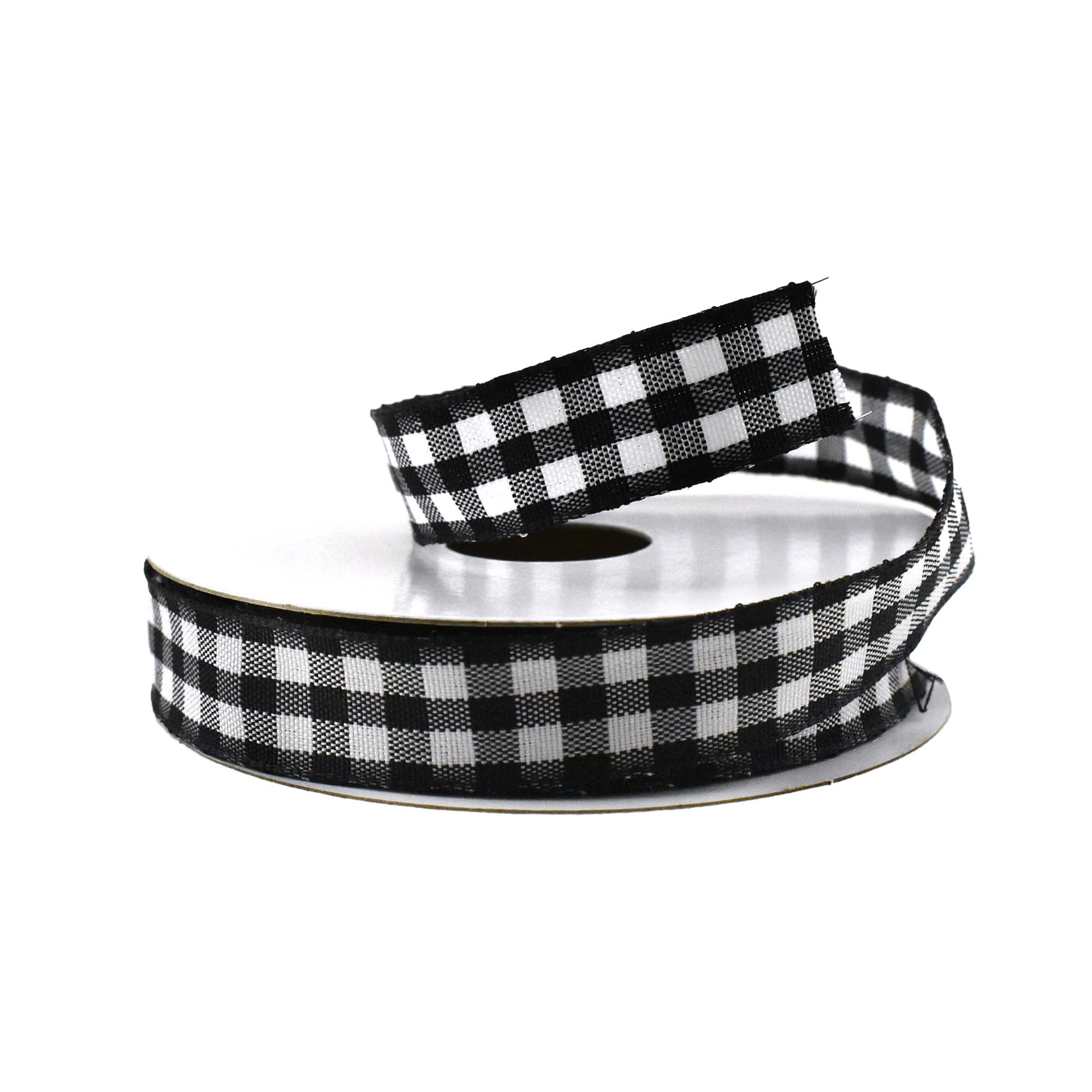 Classic Checkered Plaid Wired Ribbon, 5/8-inch, 10-yard - Picture 7 of 13
