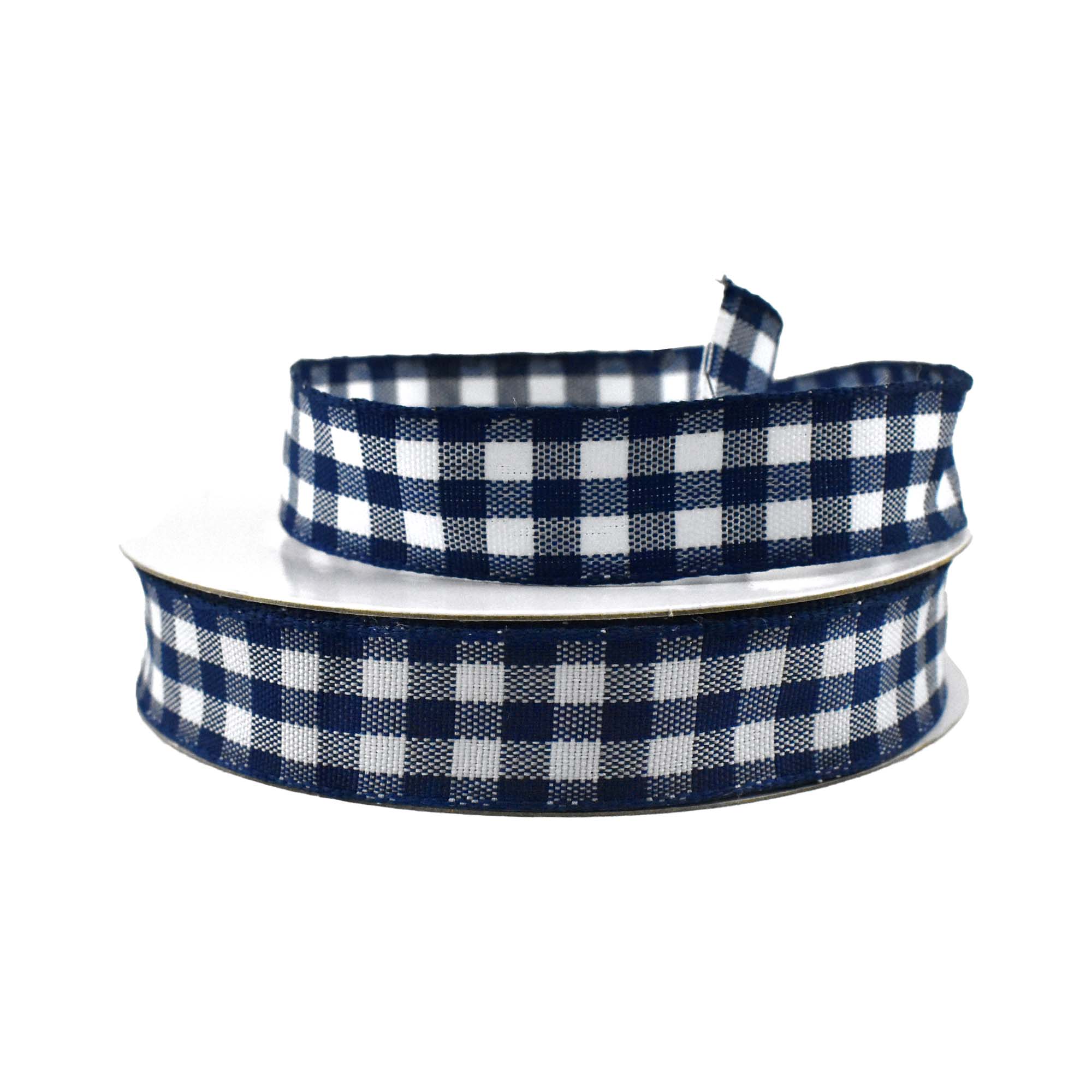 Classic Checkered Plaid Wired Ribbon, 5/8-inch, 10-yard - Picture 10 of 13