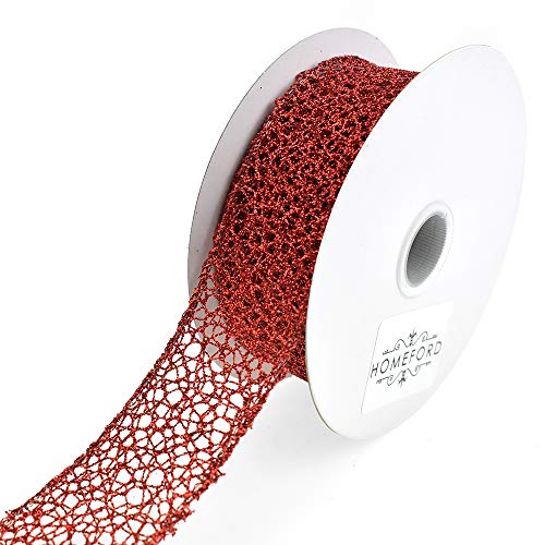 Glitzer Gurtband Drahtband, 1-1/2 Zoll, 10 Yard - Bild 2 von 6