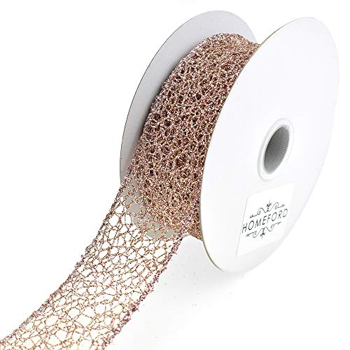 Glitzer Gurtband Drahtband, 1-1/2 Zoll, 10 Yard - Bild 5 von 6