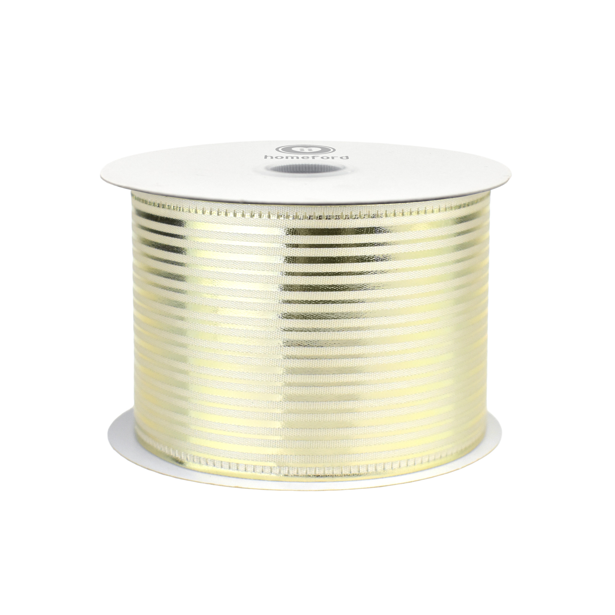 Christmas Vertical Grain Stripes Wired Ribbon, 10-yard - Picture 12 of 17