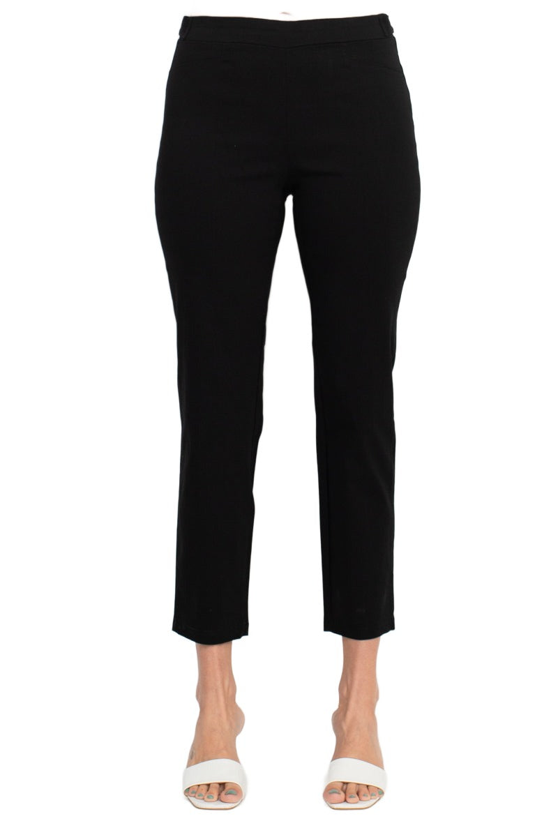 Hope & Harlow Mid Waist Side Button Millennium Ankle Pants - Picture 5 of 5