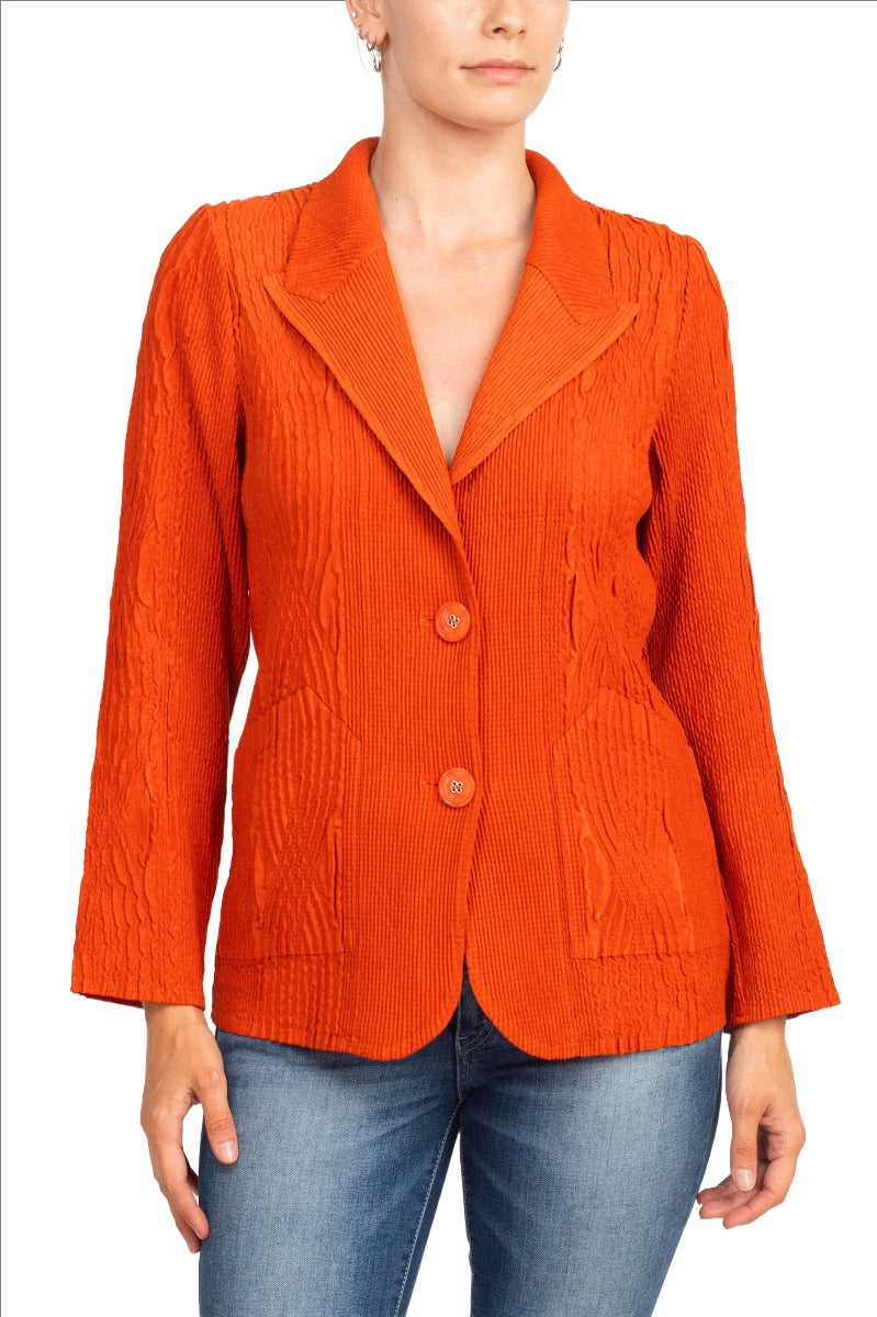 Flair Kerbkragen Langarm 2 Knopf Verschluss Solide Kunstleder Jacke - Bild 19 von 19