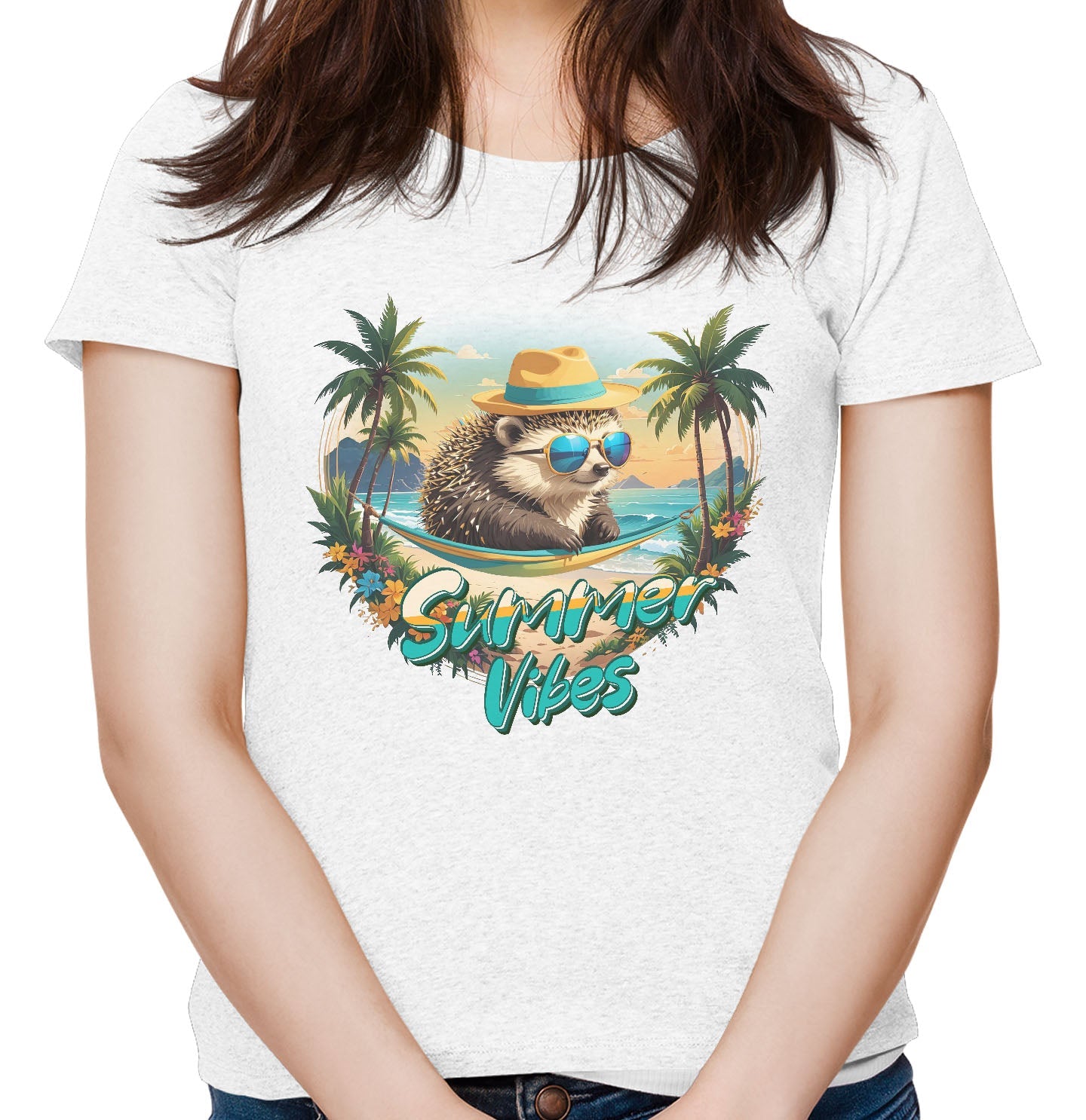 Summer Vibes Porcupine - Women's Tri-Blend T-Shirt | eBay