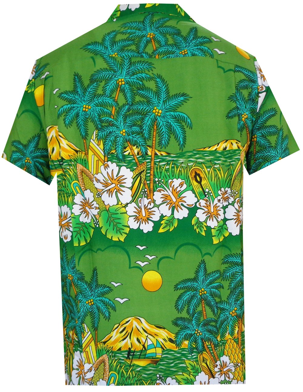 Hawaiian Shirts Mens Floral Scenic Beach Aloha Party Camp Short Sleeve Holiday - Picture 8 of 21
