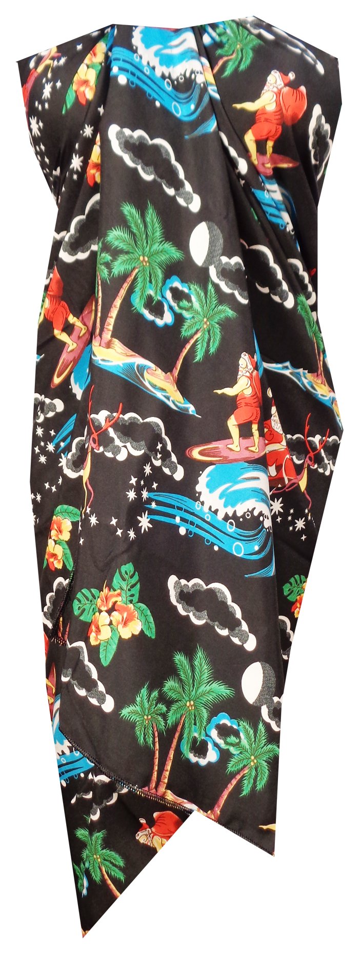 Sarong Christmas Santa Claus Party Swimsuit Wrap One Size Pareo Holiday Beach - Picture 4 of 19