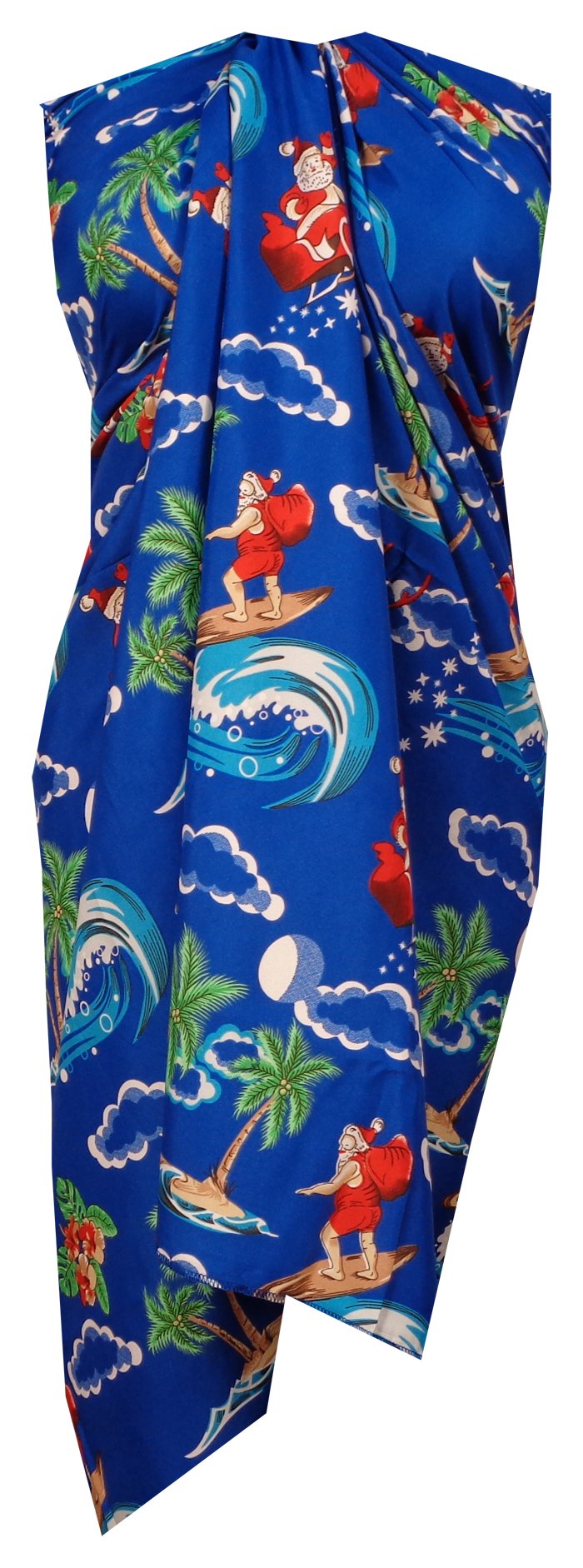 Sarong Christmas Santa Claus Party Swimsuit Wrap One Size Pareo Holiday Beach - Picture 7 of 19