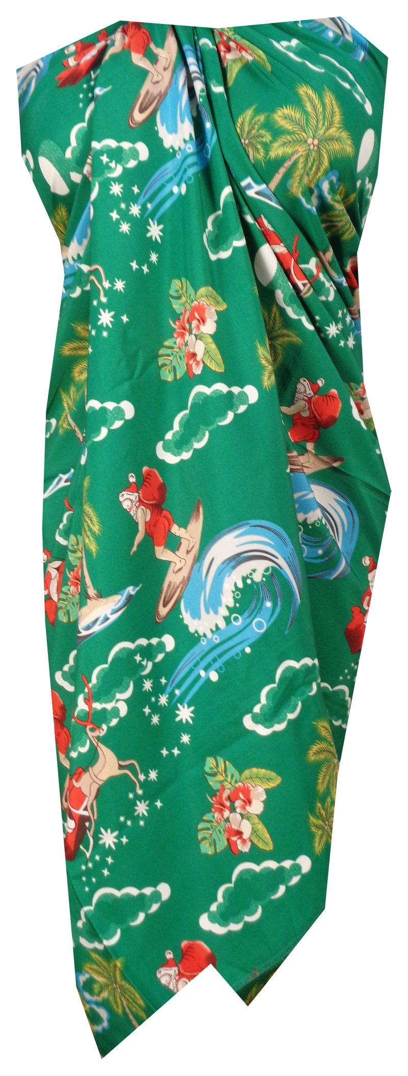 Sarong Christmas Santa Claus Party Swimsuit Wrap One Size Pareo Holiday Beach - Picture 14 of 19
